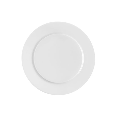 Tanierik na chlieb a maslo z bieleho porcelánu, hladký okraj 14 cm | DEGRENNE, Collection L