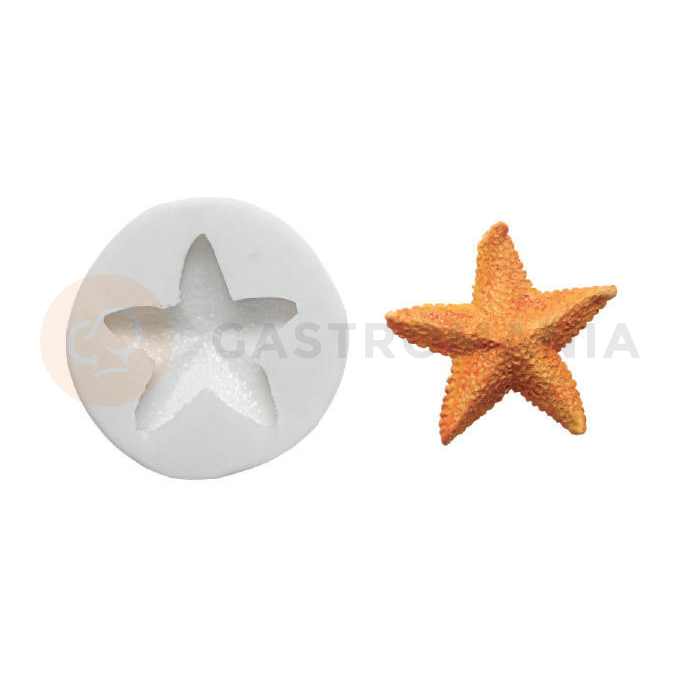 Forma na cukrovú hmotu SLK 073 - hviezdica, 50x50 mm | SILIKOMART, Sugarflex StarFish