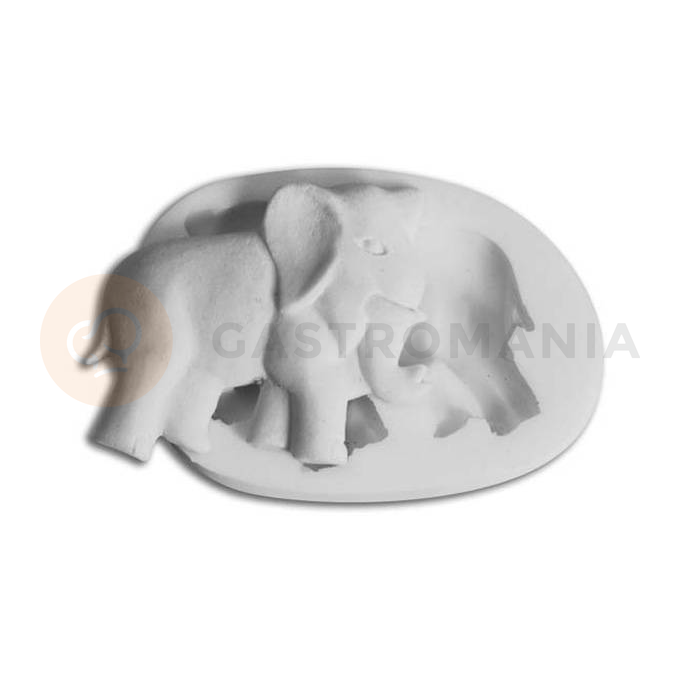 Forma na cukrovú hmotu SLK 124 - slon, 44x53 mm | SILIKOMART, Sugarflex Elephant
