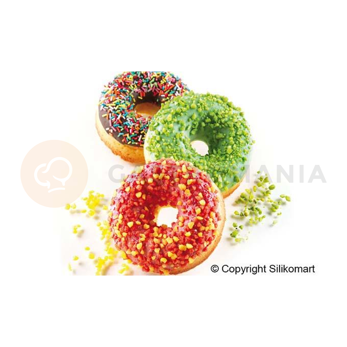 Forma na múčniky a dezerty 6 x donut 75 mm | SILIKOMART, Donuts