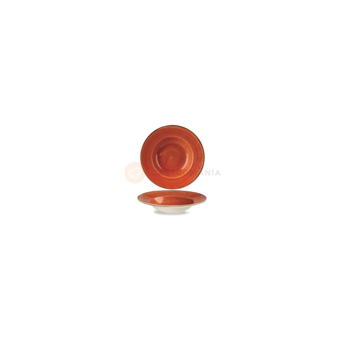 Porcelánový hlboký tanier so širokým okrajom 28 cm | CHURCHILL, Stonecast Spiced Orange