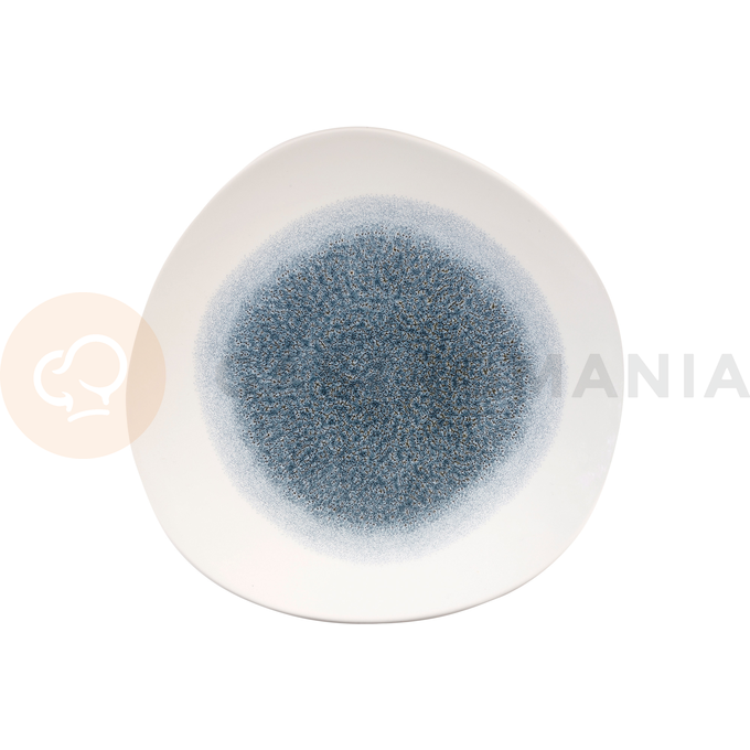Porcelánový plytký tanier Organic 26,4 cm | CHURCHILL, Raku Topaz Blue