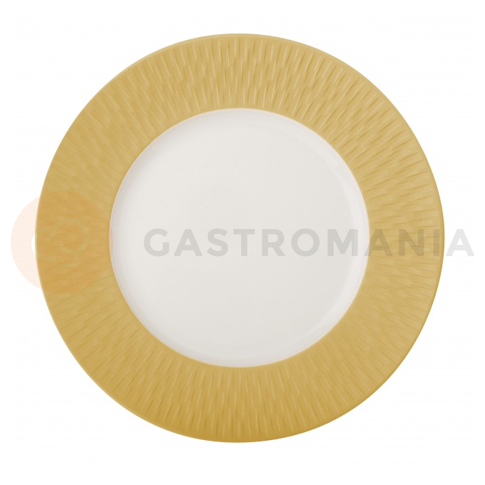Prezentačný tanier so zlatým zdobeným okrajom 33 cm | DEGRENNE, Boreal Satin