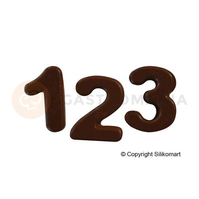 Silikónová forma SF174 CHOCO123 - číslice, 124 ml | SILIKOMART, Design