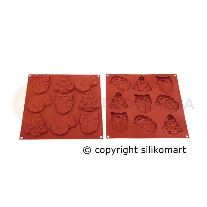 Silikónová forma na vianočné sušienky - 9 ks HSH02 A | SILIKOMART, My Christmas Cookies