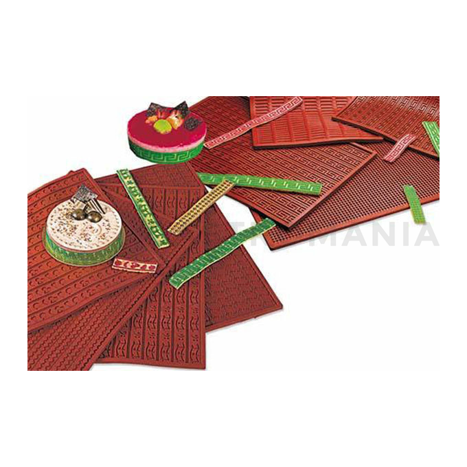 Silikónová podložka embosovaná 60x40 cm - grécky motív 3 cm | SILIKOMART, Tapis Relief 01 Bis