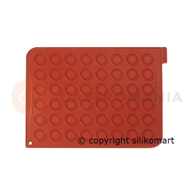 Silikónová podložka s vyznačenými kolieskami na makrónky 48x3,5 cm, 30x40 cm | SILIKOMART, Macarons
