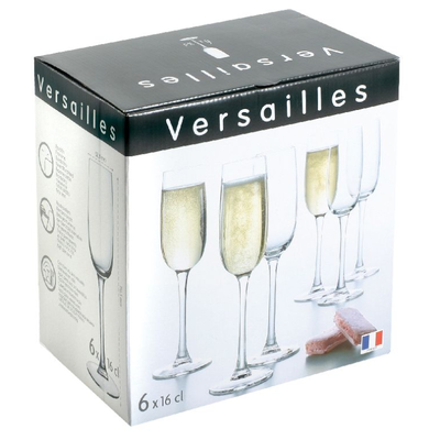 Pohár na šampanské 160 ml - sada 6 kusov | ARCOROC, Versailles
