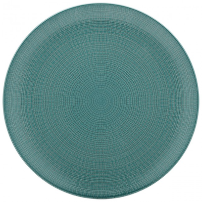 Modrý kameninový plytký tanier 21 cm | DEGRENNE, Modulo Nature