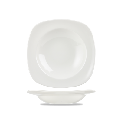 Porcelánový tanier na cestoviny 24,5 x 24,5 cm | CHURCHILL, X Squarted