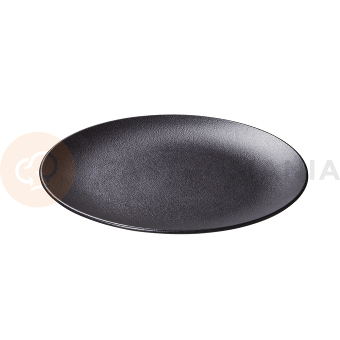 Plytký tanier bez okraja, čierny 31 cm | ARIANE, Dazzle