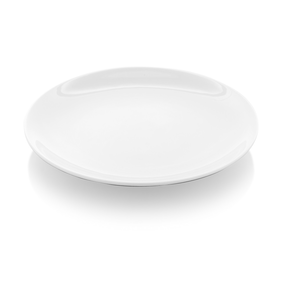 Tanier z porcelánu, bez okraja, Ø 30 cm, biely | FINE DINE, Bianco