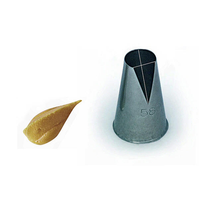 Cukrárska špička kruh a slza - 15 mm, 46 mm | SILIKOMART, Punte BX2315