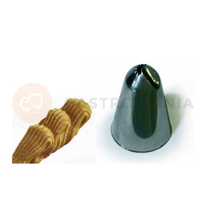 Cukrárska špička vrúbkovaný pólmesiac - 19 mm, 59 mm | SILIKOMART, Punte BX8019