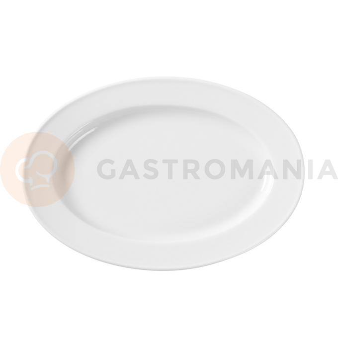 Servírovací tanier z porcelánu oválny, 39x27 cm, biely | FINE DINE, Bianco