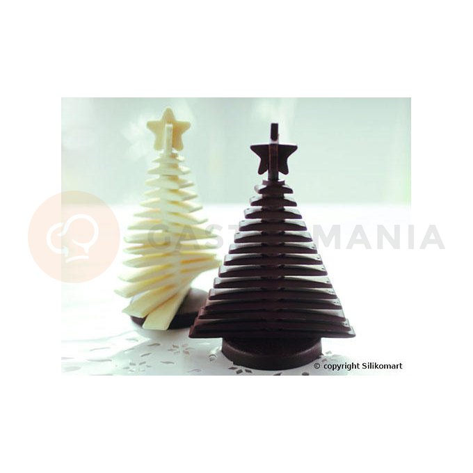 Silikónová forma na 3D vianočný stromček - 130 mm, 172 mm, 224 ml | SILIKOMART, Tree Choc