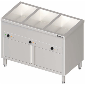 Výdajný stôl s ohrevom a so skrinkou 2 x GN 1/1, 760x600x850 mm | STALGAST, 982316076