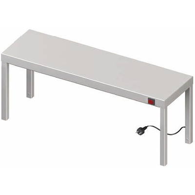Nerezový stolový nástavec - jednoposchodový s ohrevom 1000x400x400 mm | STALGAST, 982204100