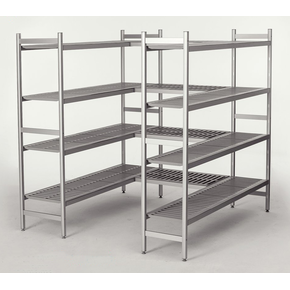 Konzola H  rozširovacia  vnútorná k regálom polypropylén-hliníkových 1800x400 mm | CHEFFY, Modular System