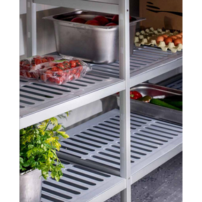 Konzola H  rozširovacia  vnútorná k regálom polypropylén-hliníkových 1800x400 mm | CHEFFY, Modular System