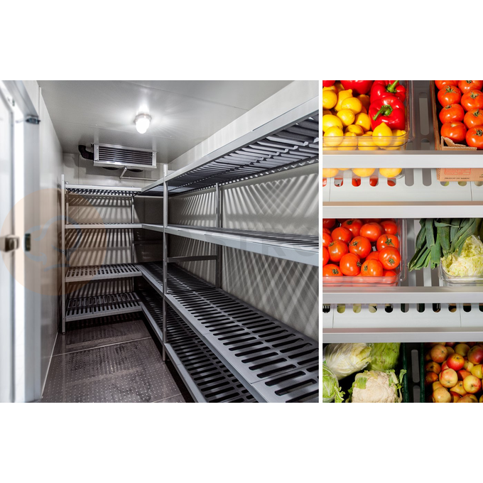 Konzola H  rozširovacia  vnútorná k regálom polypropylén-hliníkových 2400x400 mm | CHEFFY, Modular System