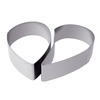 Cukrársky nerezový prsteň Heart - 2 časti, 140x40 mm - 530 ml - 35H4X14S | MARTELLATO, Cake Idea