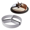 Cukrársky nerezový prsteň Trilogy - 3 časti, 220x40 mm - 1400 ml - 32H4X22S | MARTELLATO, Cake Idea