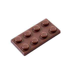 Polykarbonátová forma k vytvoreniu čokoládových tvarov, obdĺžnikové - LEGO kostička, 20 ks x 4g, 45x23x6 mm - MA6005 | MARTELLATO, Napolitain