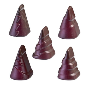 Polykarbonátová forma na pralinky - vianočné stromčeky, 5 x 5 ks x 7g, 31x22x22 mm - MA1975 | MARTELLATO, Praline