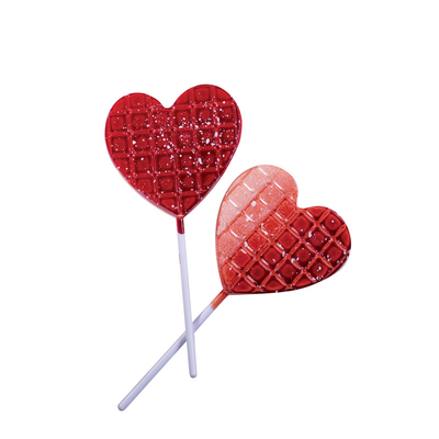 Forma na čokoládové lízanky - srdce, 8 ks x 34g, 68x65x9 mm - 20L004 | MARTELLATO, Lollipop