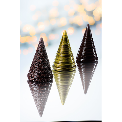 Forma na čokoládu - vianočný stromček, 2 ks x 170g, 112x180 mm - 20A3D01 | MARTELLATO, Christmas Tree