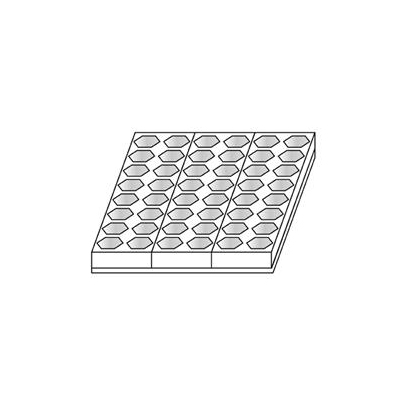 Forma na minidezerty v tvare hexagonu - 48 ks x 25x25 mm - MIGNONB003 | MARTELLATO, Mignon