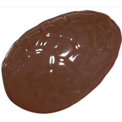 Polykarbonátová forma na polovicu čokoládového vajca, prasknuté - 4 ks, 83x54x24 mm - 90-2354 | MARTELLATO, Crack Half Egg