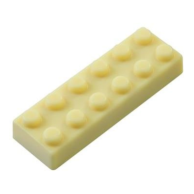 Polykarbonátová forma k vytvoreniu čokoládových maškŕt - LEGO kocka, 12 ks x 30g, 81x27x15 mm - MA1918 | MARTELLATO, Snack