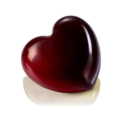 Polykarbonátová forma k vytvoreniu čokoládových maškŕt - srdce, 12 ks, 45x42x16 mm - MA1995 | MARTELLATO, Snack