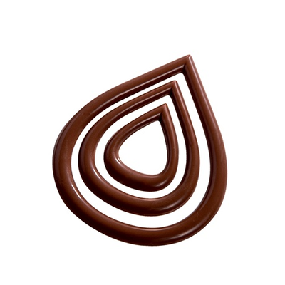 Polykarbonátová forma na čokoládové dekorácie - 6+6+6 ks x 2/3g, 66x79 - 46x58 - 28x36 mm - 20-D023 | MARTELLATO, Decorations