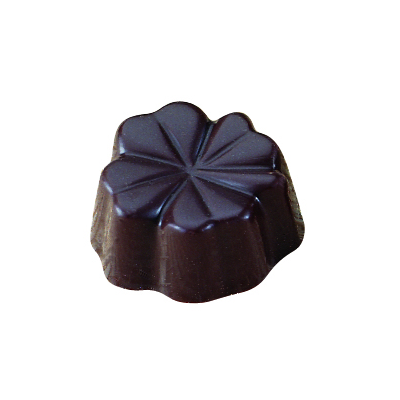 Polykarbonátová forma na pralinky a čokoládu - štvorlístok, 32 ks x 8g, 28x32x15 mm - MA1624 | MARTELLATO, Fantasy
