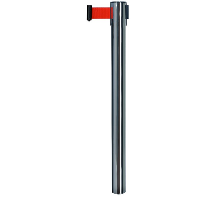 Strieborný hotelový stĺpik s vyťahovacou páskou 840 mm | AMBITION, 61524