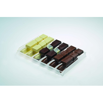 Prezentačná tácka z plexiskla na čokoládu a pralinky - 16,5x22,5x0,2 cm - VP01201 | MARTELLATO, Plexiglass Display