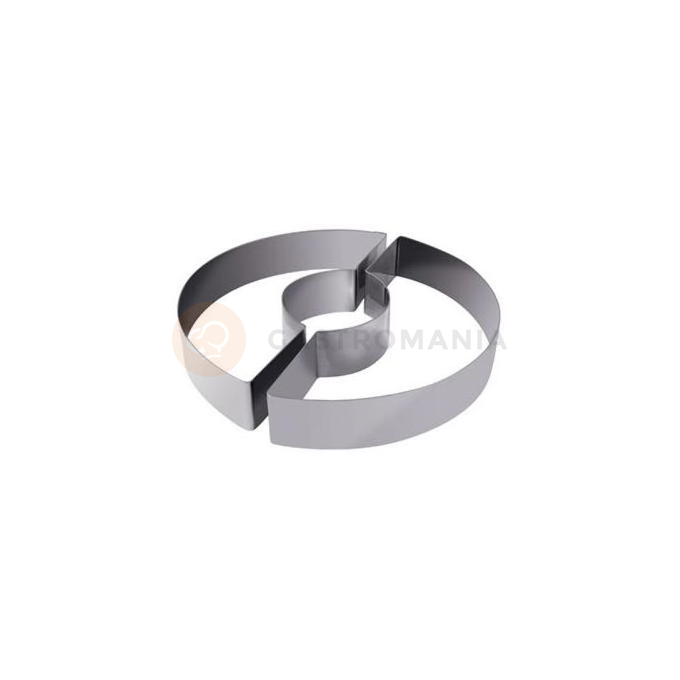 Cukrársky nerezový prsteň Duetto - 2 částí, 200x40 mm - 950 ml - 33H4X20S | MARTELLATO, Cake Idea