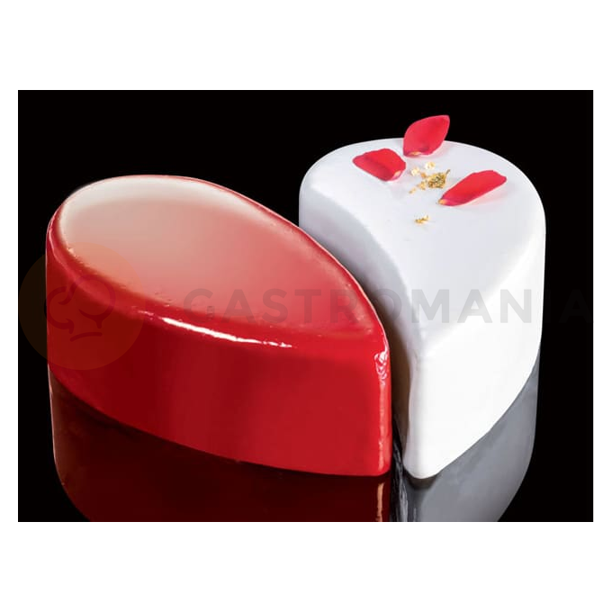 Cukrársky nerezový prsteň Heart - 2 časti, 140x40 mm - 530 ml - 35H4X14S | MARTELLATO, Cake Idea