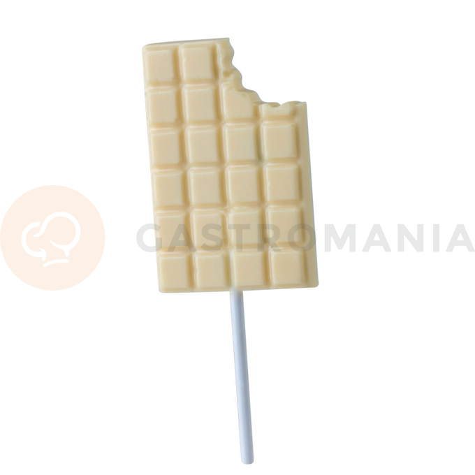 Forma na čokoládové lízanky - čokoládová tabuľka, 8 ks x30g, 50x75x9 mm - 20L003 | MARTELLATO, Lollipop