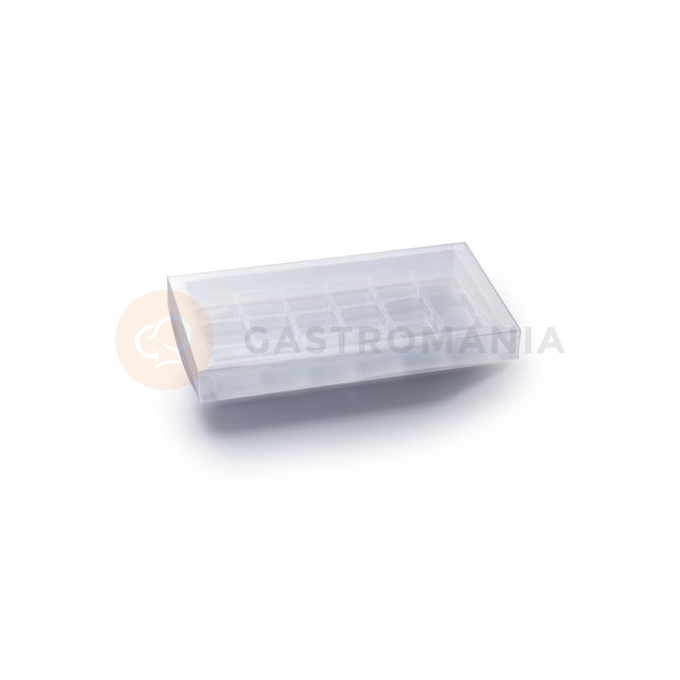 Plastový obal na čokoládu a pralinky - 210x100x23 mm, 18-místné 32x27 mm - MSC203 | MARTELLATO, Packaging