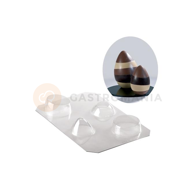 Polyethylenová forma k vytvoreniu čokoládových kraslíc - 1 ks x 100g, 110 mm - 20-U1010 | MARTELLATO, Eggs Moulds