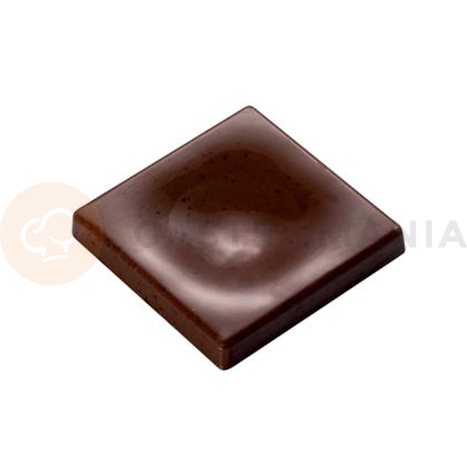 Polykarbonátová forma k vytvoreniu čokoládových tvarov, hranaté - 24 ks x 4g, 31x31x4,5 mm - MA6001 | MARTELLATO, Napolitain