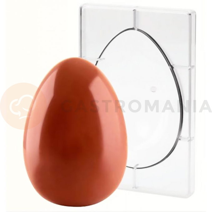 Polykarbonátová forma na polovicu čokoládového vajca - 1 ks x 260g, 121x175 mm - 20U175N | MARTELLATO, Half Egg Moulds