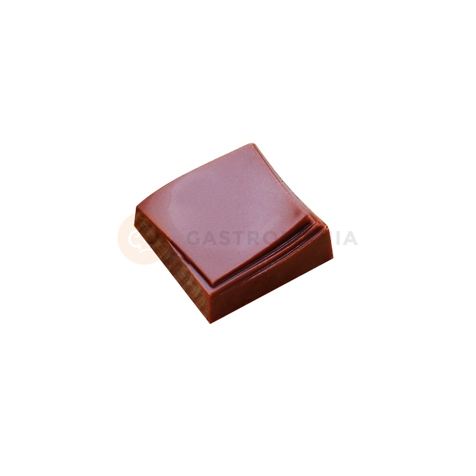 Polykarbonátová forma na pralinky a čokoládu, hranaté - 18 ks x 9g, 29x29x12 mm - MA1619 | MARTELLATO, Modern