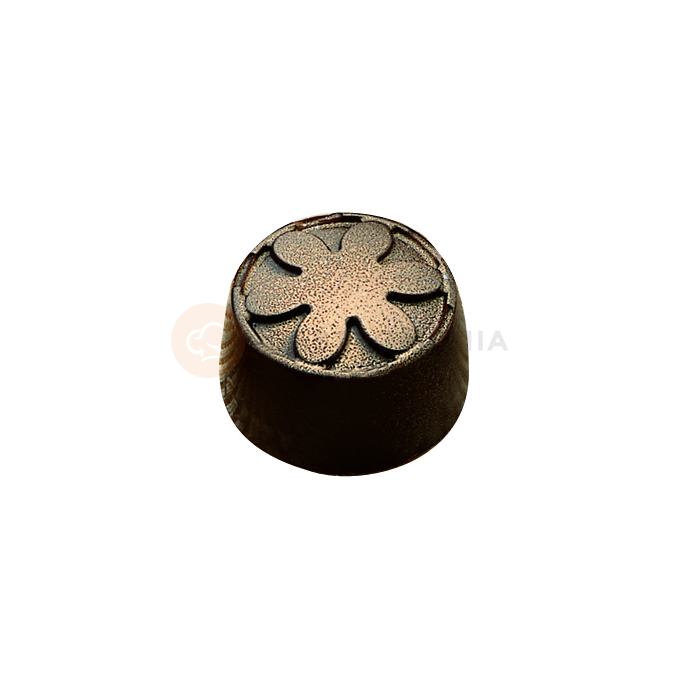 Polykarbonátová forma na pralinky a čokoládu, okrúhle - 35 ks x 8g, 26x15 mm - MA1633 | MARTELLATO, Fantasy