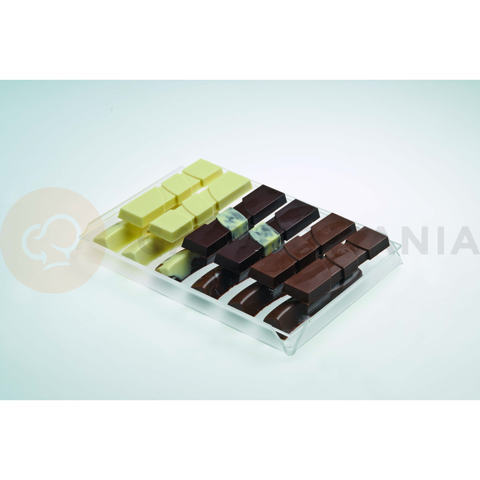 Prezentačná tácka z plexiskla na čokoládu a pralinky - 17x23x2 cm - VP01106 | MARTELLATO, Plexiglass Display