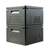 Termobox na pizzu čierny, 27 l, 41,5x40x26,5 cm | STALGAST, 057231